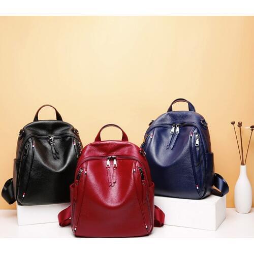 Moditin New Back Pack in Womens Casual Bag packs School Bags Travel Bags Beautiful Style High quality Genuine Leather Back Pack