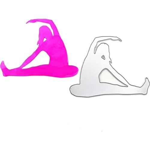 Julyarts Girl Yoga Dies For Cardmaking Moldes For DIY Scrapbooking Album Paper Cards Decorative Crafts Embossing Die Cuts