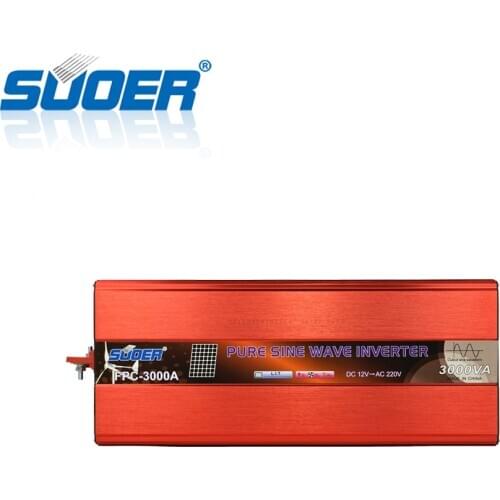Suoer【 Pure Sine Wave Inverter 】220v 12v 3000W dc ac pure sine wave solar power inverter(FPC-3000A