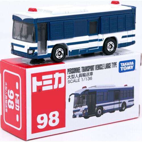 Takara Tomy Tomica No. 098 Personnel Transport Vehicle Large Type Scale 1/136 Mini Diecast Car Model Toiys #98