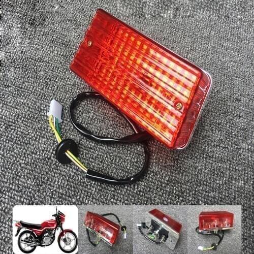 E0087 Motorcycle Bike Rear Tail Stop Red Light Lamp For GS125 Motorbike Tail Light Lamp Rear Taillight Brake Light