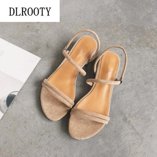 Woman Sandals Shoes Slippers Summer Style Peep Toe High Heels Slides Slip On Fashion Solid Casual Comfortable