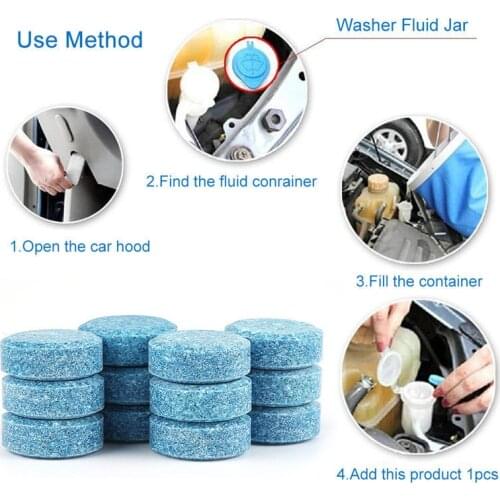 1PCS =4L Liplsating Car Windshield Cleaning Car Accessories Glass Cleaner Car Solid Wiper Fine Wiper Car Auto Window Cleaning