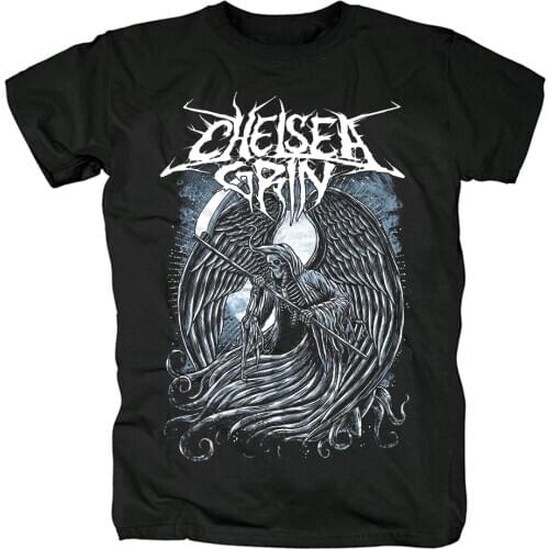 17 Designs Chelsea Grin Rock Brand Shirt Fitness Hardrock Heavy Metal Cotton Camiseta Skateboard 3D Skull Death Streetwear Tee