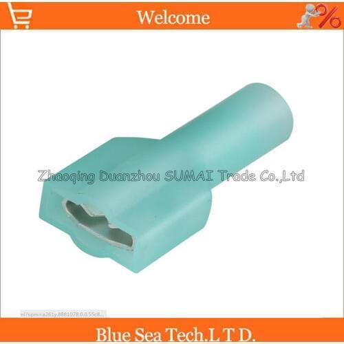 200pcs/lot FDFNY2-250 Blue female cold-pressed terminal Insulated Terminal For 1.5-2.5mm2 ,16-14 AWG Wire 15A