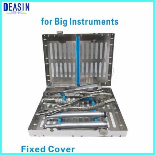 2018 Dental stainless steel disinfection placing box for 10 pcs dental instrument for instrument disinfection plate fixed cover