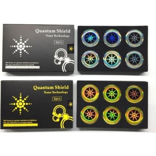 Anti-Radiation Stickers For Mobile Phones Round Shape Electromagnetic Shield Anti-Electromagnetic Wave Patches 6 Pieces