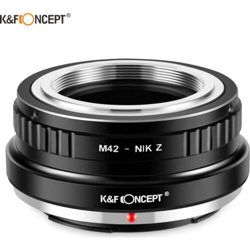 K&F CONCEPT M42 to NIK Z Camera Lens Adapter Lens Mount Adapter for M42 Mount Lens to Nikon Z Mount Z6 Z7 Mirrorless Cameras