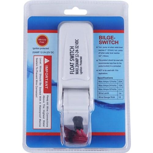 12V 1100GPH Automatic Bilge Pump Boat Submersible Pump Marine Float Switch U7W6