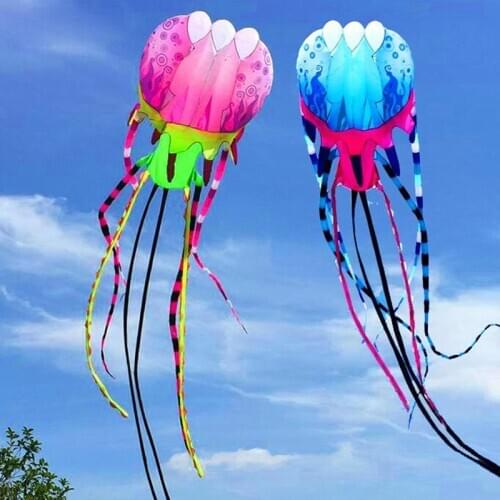 Free shipping large soft kite fly jellyfish kite windsock weifang big kite wheel for adults albatross outdoor sport trilobites