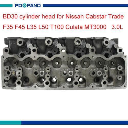 Motor part BD30 engine cylinder head 909 018 for Nissan Cabstar Trade F35 F45 L35 L50 T100 Culata MT3000 3.0L 11039-69T03