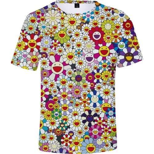 2020 t shirt women/men Flower 3D Tshirt fashion harajuku tee shirt streetwear hip hop color summer short sleeve t-shirt clothes