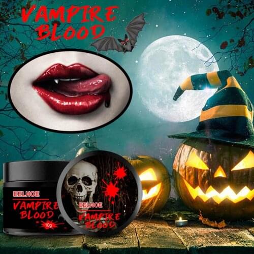 10gFake Blood Gel Halloween Blood Gel Cream Special Effect Makeup Thick Syrup Body Face Cosplay Of Human Vampire Ultra-realistic