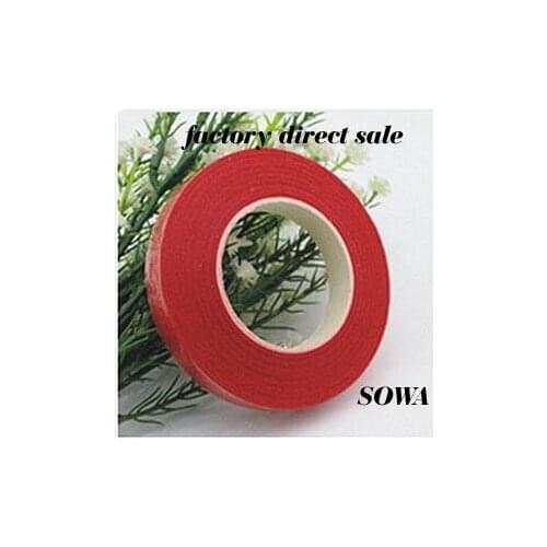 Hot Saling Size12mm Length 30 Yards Red Color Paper Tape For Nylon Stocking Flower And Butterfly Wedding Decoration(5pcs/lot)