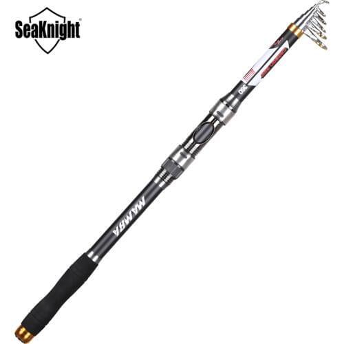 Good Quality SeaKnight 99% Carbon Portable Telescopic Fishing Rod Spinning Fiber MAMBA Spinning Rod for Fresh Salt Water