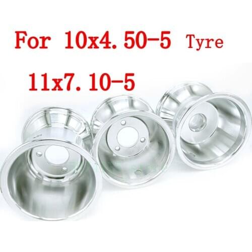 GO KART wheel front 10X4.50-5 rear 11X7.10-5 Inch Aluminum Alloy Wheel Rim Hub wheel hub rim KARTING ATV UTV Buggy