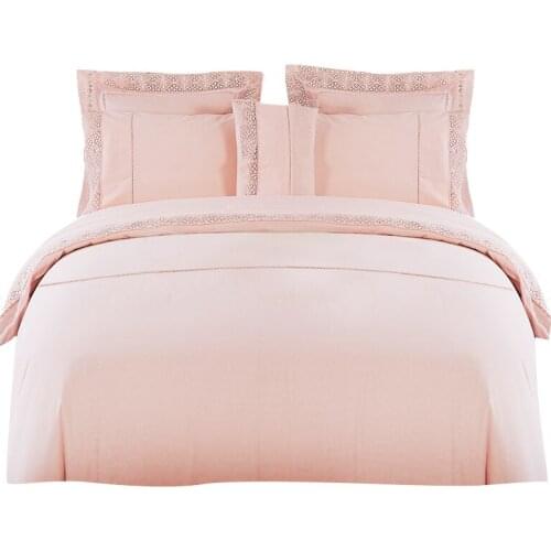 100% Cotton Bedding Set Duvet Cover Pillowcase Bed Sheet Twin/queen/king Size 3/4pcs Duvet Cover Set White/pink Comforter Sets