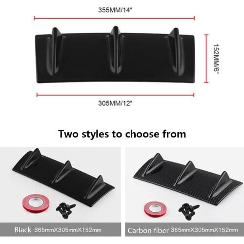 Car Door Groove Mat Modified Chassis Deflector Accessories Rear Bumper Chassis Shark Fin