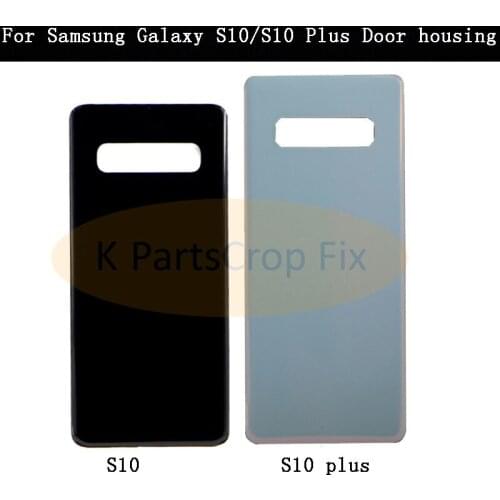 For SAMSUNG S10 S10+Battery Cover For Samsung Galaxy S10 Back Battery Cover Door Rear Glass Housing Case with free shipping
