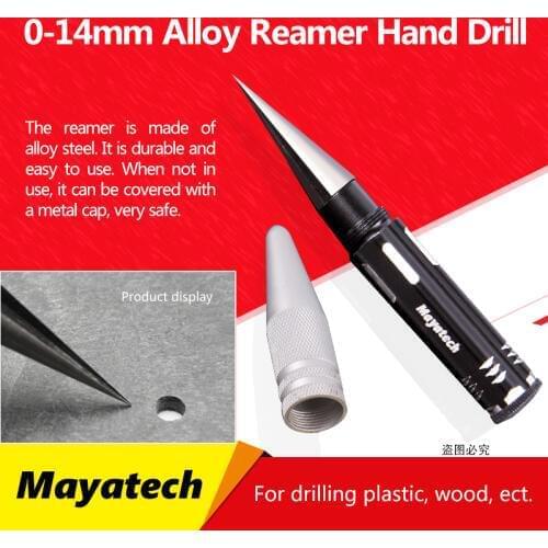 Mayatech 0-14Mm Core Drill Bit Steel Hole Expanding Saw Opener Reamer Installation Kit For Rc Car Aircraft Model Toy Hand Tools