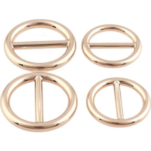 Metal Light Gold Color Tri-glide Belt Buckles Doll Bags Buckles For Webbing Diy Doll Buttons Shoes Accessories Diy Dolls Buckles