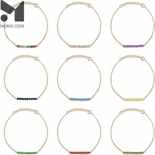 MORSE CODE Blue Bracelets