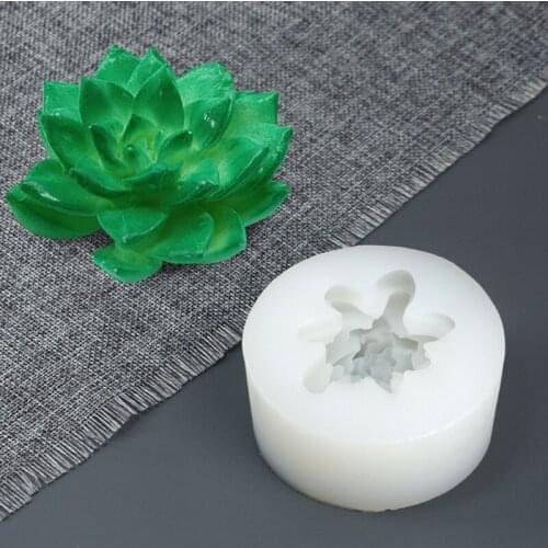 M17D 3D Cartoon Bakeware Tools Sugarcraft Mould Cake Mold Succulents Theme Shape Environmentally Gift Food-grade Silicone
