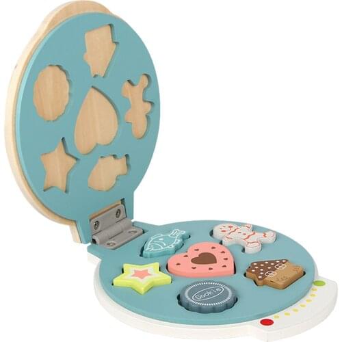 Waffle Baking Toys Set Pretend Kitchen Toy DIY Play Kitchen Toy for Kids Children