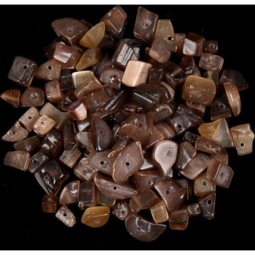 Natural Brown Cat Eye Gravel Shape Opal Irregular Stone For Jewelry Making 15 Inches Bracelet Necklace Decoration Loose Beads