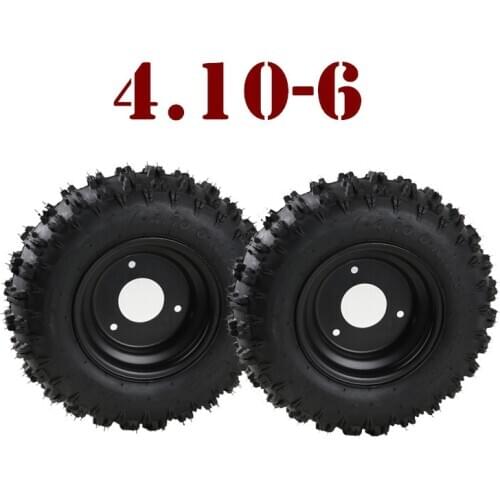 Front & Rear Tire 4.10-6 Tires Tyre Wheels Rims For Go Kart Scoote QUAD Bike Buggy Trolley Drift Trike DIY ATV