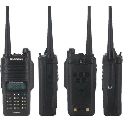 2PES Baofeng UV-9R Plus 8W IP67 waterproof VHF UHF Walkie Talkie portable Dual Band Handheld Two Way Radio 1800MAH