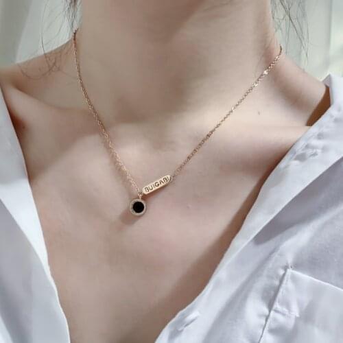 Luxury Jewelry Top Quality Necklace Stainless Steel Pendant Necklace Women Gift