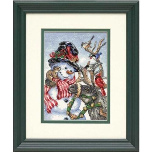 Snowman and Christmas Elkpatterns Counted Cross Stitch 11CT 14CT DIY Cross Stitch Kits Embroidery Needlework Sets home decor