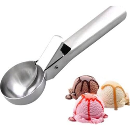 Sorvete colheres pilhas de aço inoxidável escavador frutas colher antiaderente ferramentas de cozinha para casa bolo