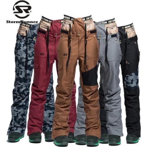 StormRunner Brand Ski Pants Women Snowboarding Trousers Warm NEW Snow Pant Colorful Camouflage Female Skiing Pants