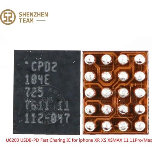 SZteam 5-20pcs/lot U6200 USB-PD CPD2 Fast charging ic for iphone 8 8p x XS XS-MAX XR 11 11PRO/MAX