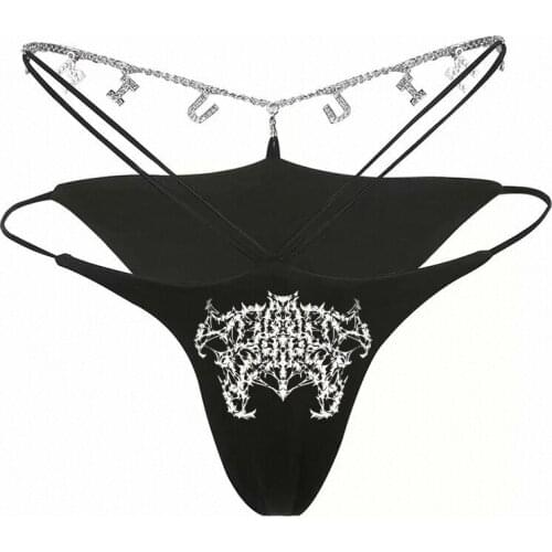 Y2k Panties Harajuku Panties Kawaii Gothic Panties Punk Panties Dark Panties Hiphop Panties rap Panties 1of1 Sexy panties