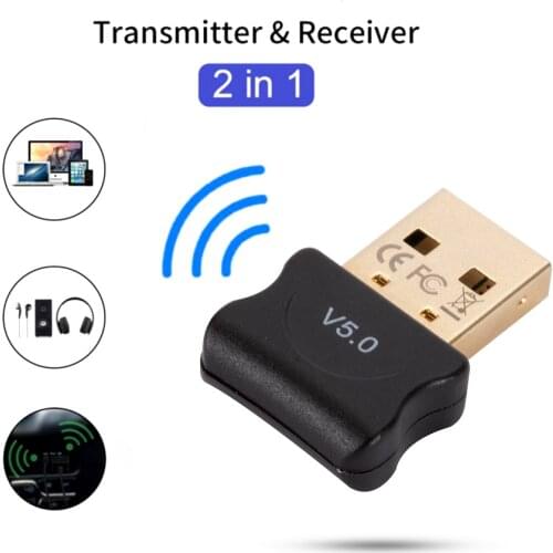 Bluetooth-compatible 5.0 Dongle Adapter USB Transmitter for Pc Computer Receptor Laptop Earphone Audio Printer Data Receiver