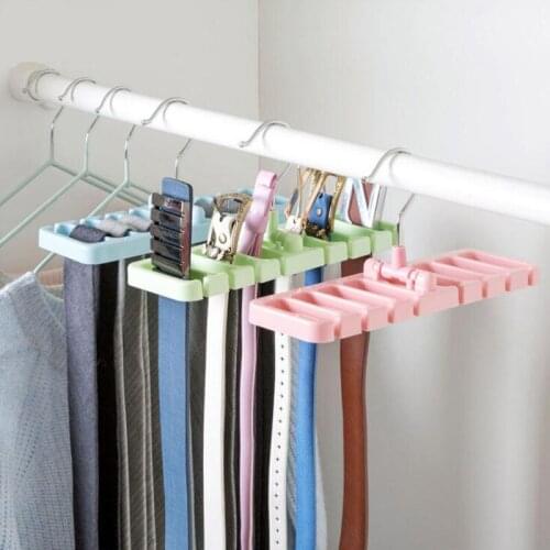 8/10 Grids Belt Storage Rack Wardrobe Tie Silk Scarf Belt Hanger Clothing Organizer Rotating Hanger Holder Organizer with Hook