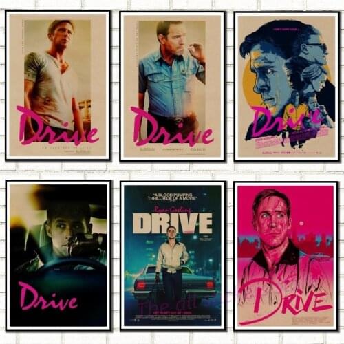 Vintage Poster Drive ryan gosling Movie Poster study office retro poster Wall Decorative Paintings/8005
