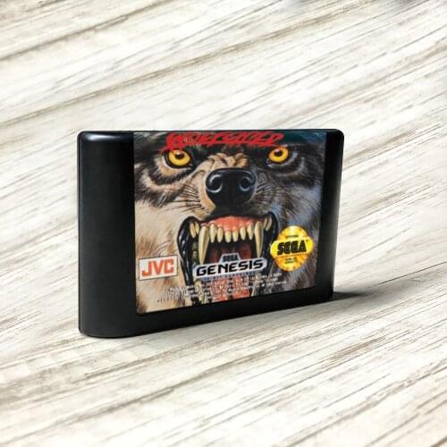 Wolfchild - USA Label Flashkit MD Electroless Gold PCB Card for Sega Genesis Megadrive Video Game Console