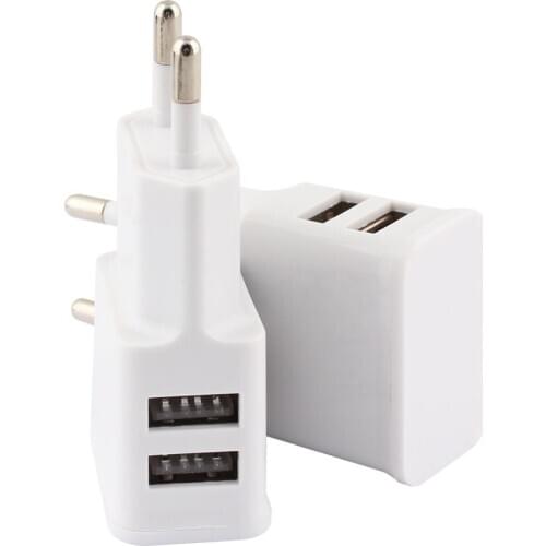 Dual USB Power Adapter Charger 2A Travel EU Plug Portable Wall Charger Mobile Phone USB Cable for Led Strip Mobile Phone