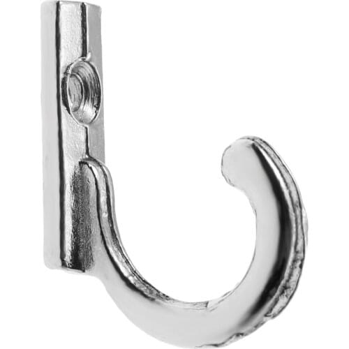 10pcs Sliver Wall Hooks for Home Coats Hat Clothes Hanger Towel Keys Wall Mounted Hooks 8*22*21mm