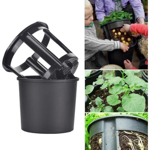 2 in 1 Durable Plastic Plant Pot Garden Vegetables Potato Carrot Tomato Planter Pot Garden Balcony Container