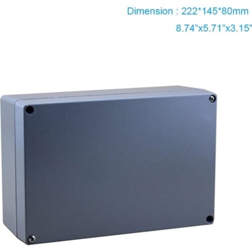 222*145*80mm Industrial Waterproof aluminum enclosure / Metal Waterproof Box IP67 FA 6-1