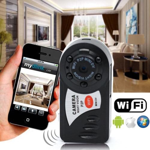 32GB Card+Q7 Recorder Infrared Night Vision Camcorder Wifi IP Wireless Network Camera