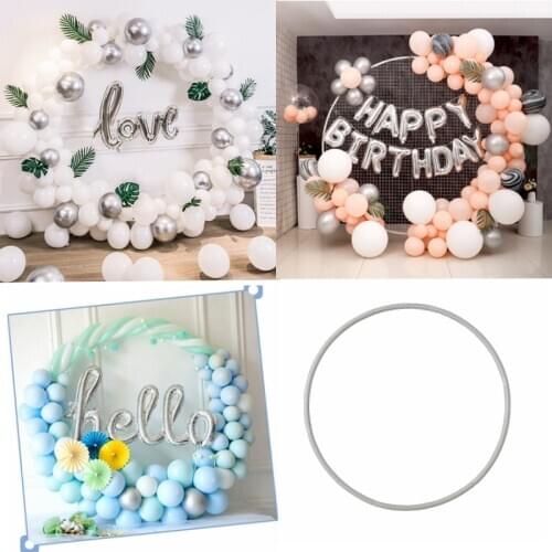 58/78cm Circle Balloon Hoop Holder Balloon Garland Ballon Ring Arch Wedding Birthday Baby Shower Party Christmas Noel Decoration