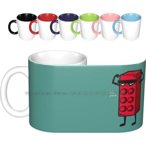 Six Pack Ceramic Mugs Coffee Cups Milk Tea Mug Gym Workout Bodybuilding Parody Pop Culture Six Pack Sexy Funny Creative