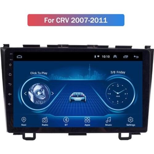 For Honda CRV 2007 2008 2009 2010 2011 Navigation Machine GPs Navigator Android 9 Quad Core head unit Car Radio Multimedia Video