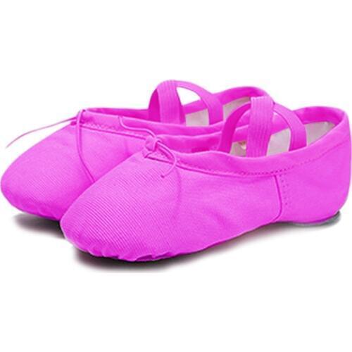 Comfortable Breathable Canvas Ballet Dancing Shoes Soft Flats Gymnastic Ballet Shoes Dance For Girls Children Women Teacher B27